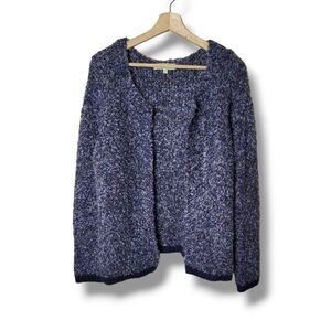 Silvia Novelli Nubby Knit Cardigan Sweater Soft Cozy Size L Italy